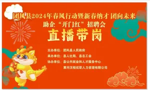 【招聘会直播】团风县2024年春风行动暨新春纳才团向未来助企“开门红”招聘会