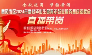 黄冈市区2024年高校毕业生等青年就业服务国庆招聘会