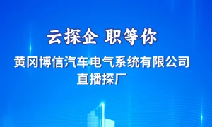 【直播】云探企 职等你！​黄冈博信汽车电气系统有限公司直播探厂