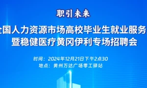 职引未来--全国人力资源市场高校毕业生就业服务月暨稳健医疗黄冈伊利专场招聘会